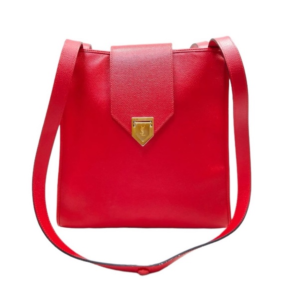 Ysl leather crossbody bag